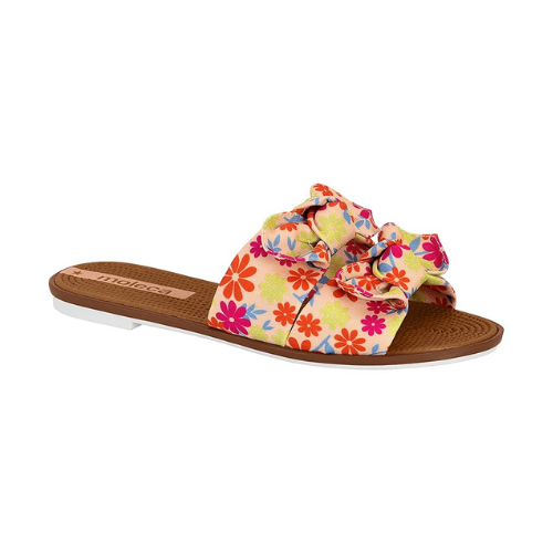 Sandalia Floral con Doble Tira - Moleca